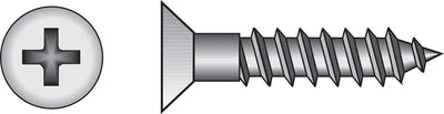 HILLMAN No. 14 X 1-1/2 in. L Phillips Zinc-Plated Coarse Wood Screws 100 pk