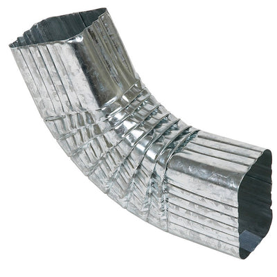 Amerimax 2 in. H X 3 in. W X 10 in. L Metallic Galvanized Steel B Downspout Elbow
