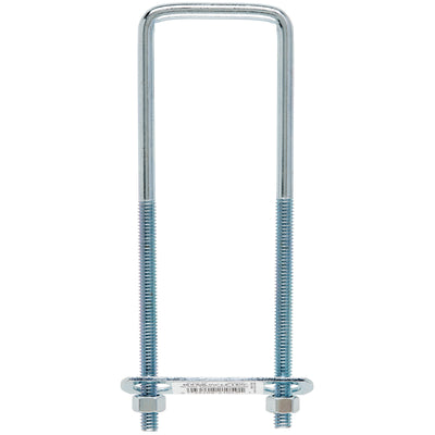 Hampton 5/16 in. X 2 in. W X 6-3/4 in. L Coarse Zinc-Plated Steel Square Bend U Bolt