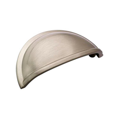 Amerock Traditional Cup Cabinet Cup Pull 3 in. Satin Nickel Silver