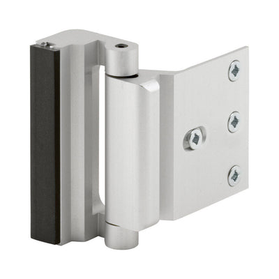 Prime-Line 2-3/16 in. L Satin Nickel Silver Aluminum Entry Door Blocker