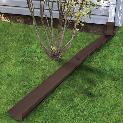 Frost King Tilt N' Drain 2 in. H X 5.5 in. W X 6 ft. L Brown Vinyl Downspout Extension