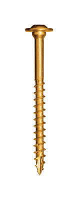 GRK Fasteners No. 10 in. X 2-1/2 in. L Star Washer Head W-Cut Structural Screws