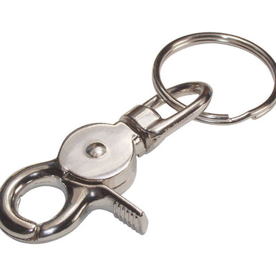 HILLMAN Metal Silver Clips/Snap Hooks Trigger Snap Keychain