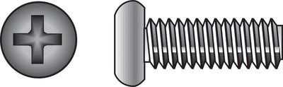 HILLMAN No. 10-24 Ga. X 1-1/2 in. L Phillips Flat Head Stainless Steel Machine Screws 100 pk