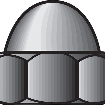 Hillman 10 in. Stainless Steel SAE Acorn Nut 100 pk