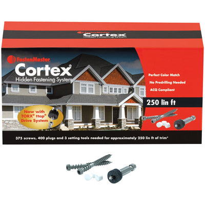 FastenMaster Cortex No. 20 X 2 in. L Torx Ttap Star Head Deck Screws and Plugs Kit