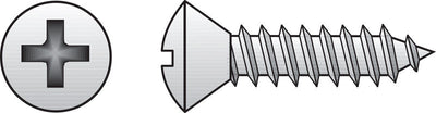 HILLMAN No. 12 Ga. X 3 in. L Phillips Oval Head Sheet Metal Screws 50 pk
