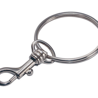 HILLMAN 2 in. D Metal Silver Belt Hooks/Pocket Chains Keychain
