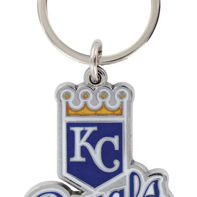HILLMAN MLB Tempered Steel Blue Decorative Keychain