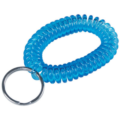 HILLMAN Plastic Assorted Split Ring Wrist Coil Keychain
