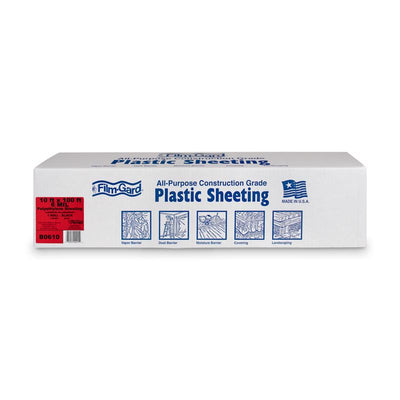 Film-Gard Plastic Sheeting 6 mil X 10 ft. W X 100 ft. L Polyethylene Black