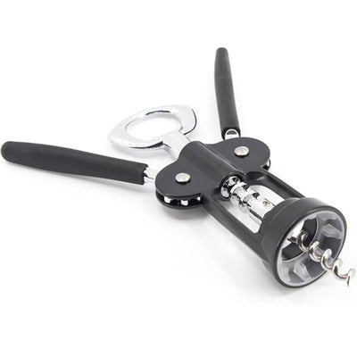 Farberware Black/Silver Plastic/Stainless Steel Wing Corkscrew