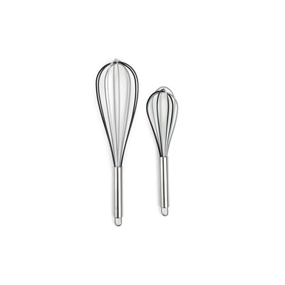 Core Kitchen Gray Silicone/Stainless Steel Whisk Set