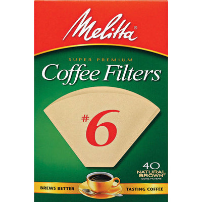 Melitta 10 cups Brown Cone Coffee Filter 40 pk