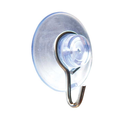 Crawford Medium Plastic Suction Cup Hook 1.6 in. L