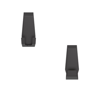 Better Living Facet 3.38 in. H X 1.25 in. W X 1.5 in. L Matte Black Bath Hook