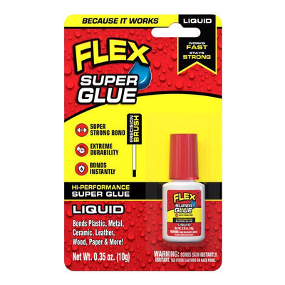 Flex Seal Family of Products Flex Super Glue High Strength Clear Super Glue Brush On 10 gm