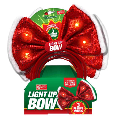 Magic Seasons Christmas Bow Sequence Headband