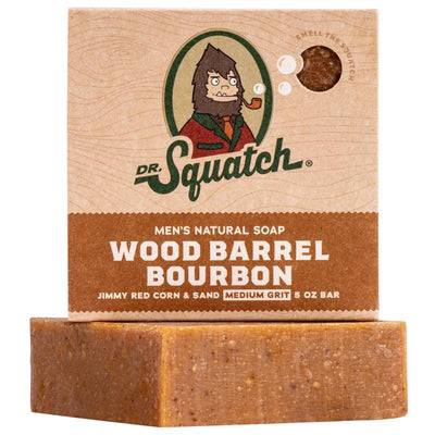 Dr. Squatch Wood Barrel Bourbon Scent Soap Bar 5 oz