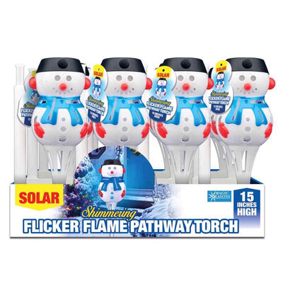 Shawshank LEDz Magic Seasons Shimmering Snowman Flicker Flame Pathway Light