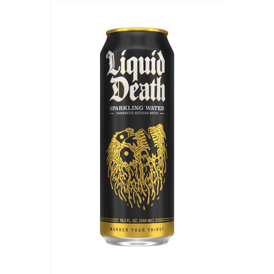 Liquid Death Sparkling Water Sparkling Natural Mineral Water 19.2 oz