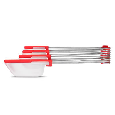 Dreamfarm Clear/Red Polypropylene/Stainless Steel Levoons
