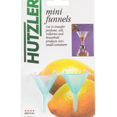 Harold Import Clear Plastic 1.6 oz Mini Funnels
