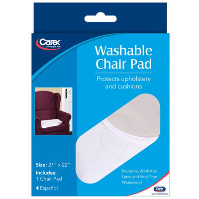 Carex Health Brands White Washable Chair Pad