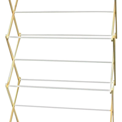 Madison Mill 42.5 in. H X 29.5 in. W X 14 in. D Wood Accordian Collapsible Clothes Drying Rack