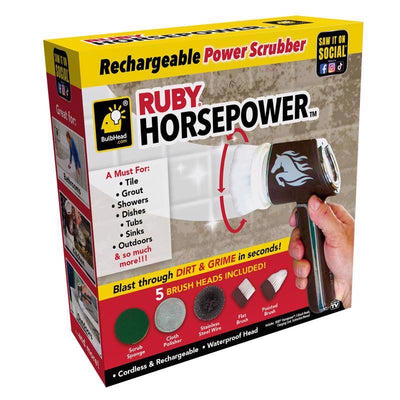 As Seen On TV Ruby Horsepower Power Scrubber