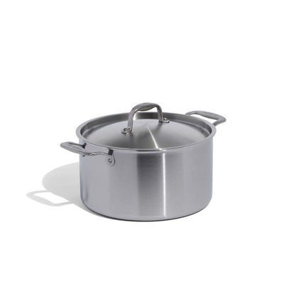 Made In Stainless Steel Stock Pot 11 in. 8 qt Silver