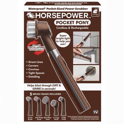 Horsepower Pocket Pony Scrubber Microfiber/Stainless Steel