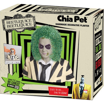 Chia Pet Beetlejuice Decorative Planter Clay