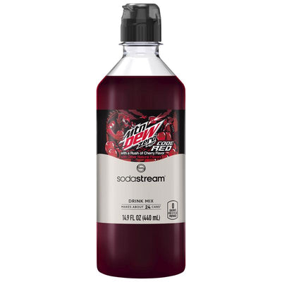 SodaStream Mountain Dew Code Red Zero Sugar Cherry Soda Mix 440 ml