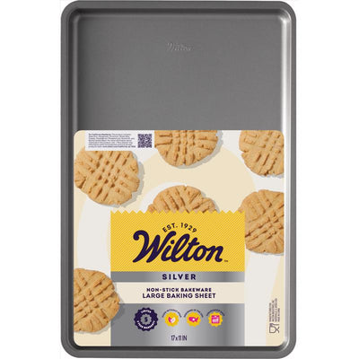 Wilton Silver 11 in. W X 17 in. L Baking Sheet Gray