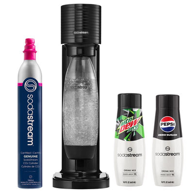 SodaStream Gaia Black 1 L Sparkling Water Maker Kit