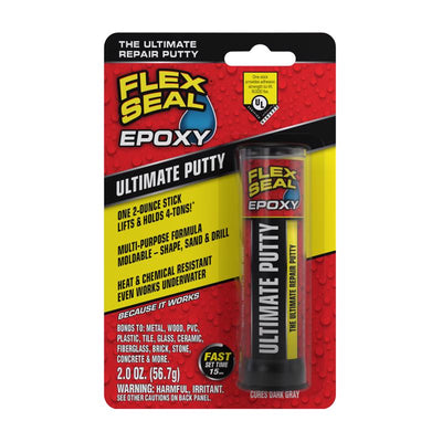 Flex Seal Family of Products Flex Seal Epoxy Ultra Strength Epoxy Gray Epoxy Stick 2 oz