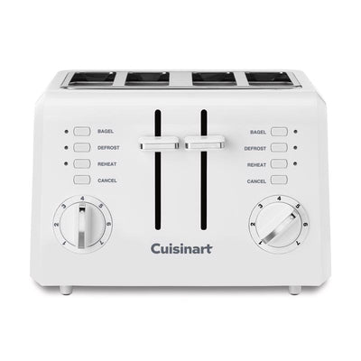 Cuisinart Plastic White 4 slot Toaster 7.2 in. H X 10.7 in. W X 10.8 in. D
