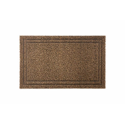 GrassWorx 20 in. W X 36 in. L Tan Double Border Astroturf Door Mat