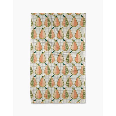 Geometry Multicolor Polyester Mod Pears Kitchen Towel