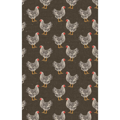 Geometry Multicolor Polyester Hen House Kitchen Towel