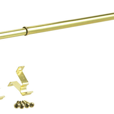 Kenney Brass Brass Curtain Rod 28 in. L X 48 in. L