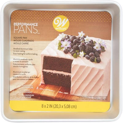 Wilton 8 in. W X 8 in. L Aluminum Square Cake Pan