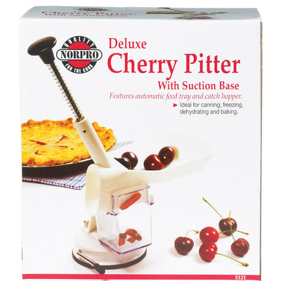 Norpro Nordic White ABS/Stainless Steel Deluxe Cherry Pitter