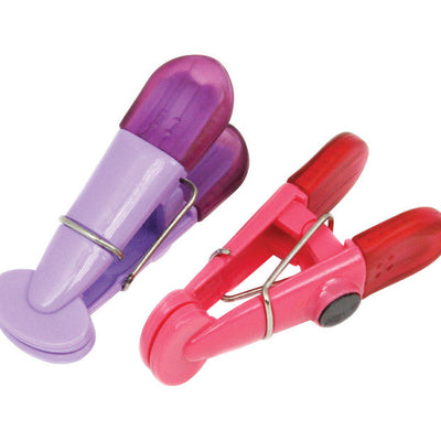 Chef Craft Assorted Colors Plastic Magnetic Clips