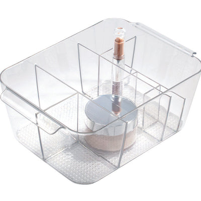 iDesign Clear Cosmetic Organizer 3-5/8 in. H X 10-13/32 in. W X 7.1 in. D
