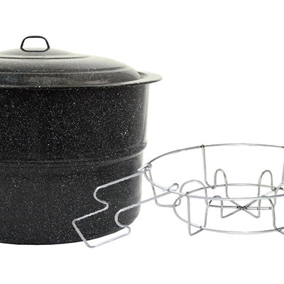 Granite Ware Canner with Lid & Jar Rack 33 qt 3 pc