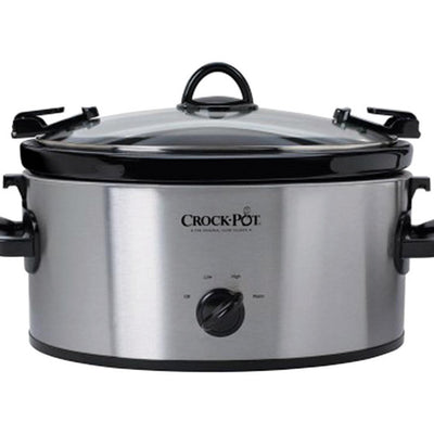 Crock-Pot Cook and Carry 6 qt Silver Stainless Steel Slow Cooker