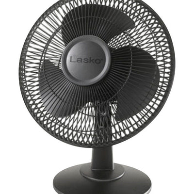 Lasko 16.5 in. H X 12 in. D 3 speed Oscillating Table Fan